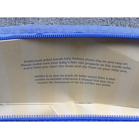 Robeez Navy Caring About First Steps Baseball Leather Crib Shoes 2-3 Months - Picture 3 of 5